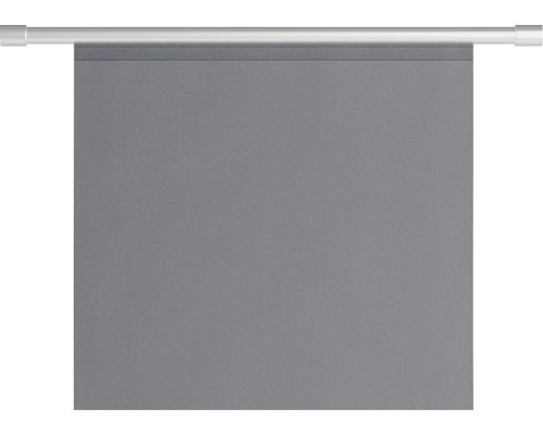 Šedá roleta s upevňovací tyčí na okno