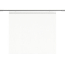 Bílé látkové rolety s kovovou lištou pro dekoraci oken