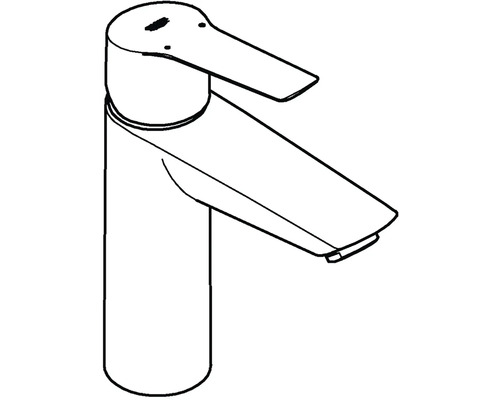 Nákres vodovodní baterie k umyvadlu