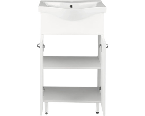 Skříňka pod umyvadlo se dvěma otevřenými policemi