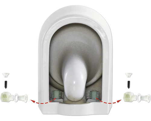 Upevnění stojící toalety