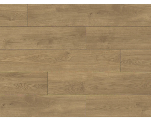 Položená laminátová podlaha se vzhledem dřeva.