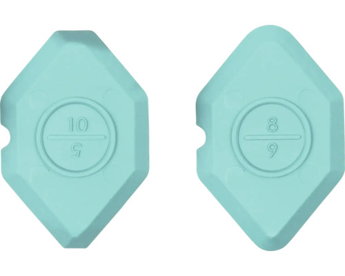 Dvě plastové hladítka na spáry o velikostech 10/5 a 8/9