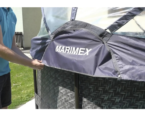 Detailní pohled na vířivku s logem Marimex