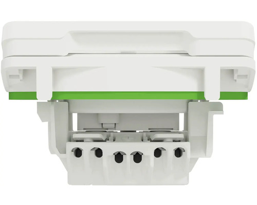 Pohled zespodu na elektronický spínač s připojeními