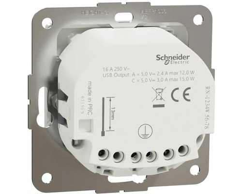 Logo Schneider Electric USB port zezadu