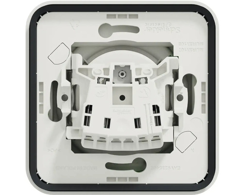 Zadní strana spínače světla od společnosti Schneider Electric