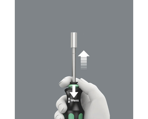 Logo Wera s nástrčným klíčem a šipkami