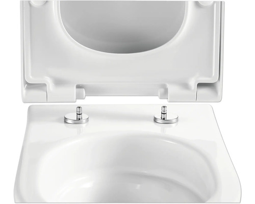 Otevřené toaletní sedátko ze sanitární keramiky