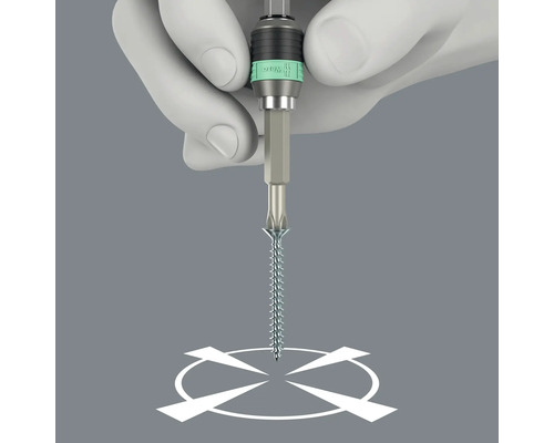 Šroub se upevňuje pomocí bitu šroubováku