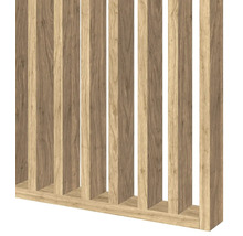 Dřevěná lamelová stěna pro design pokoje