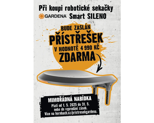 Garáž pro robotickou sekačku Gardena Smart Sileno zdarma při koupi sekačky
