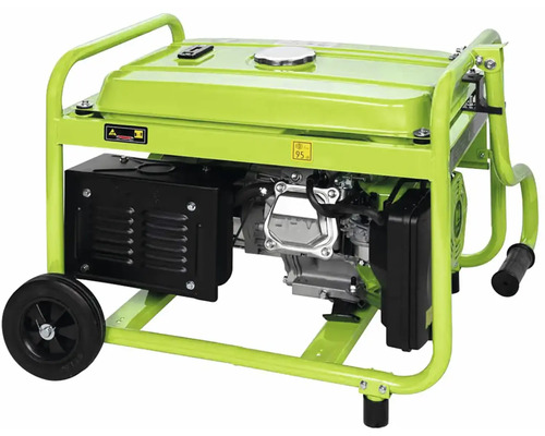 Generátor s kolečky a ocelovým rámem