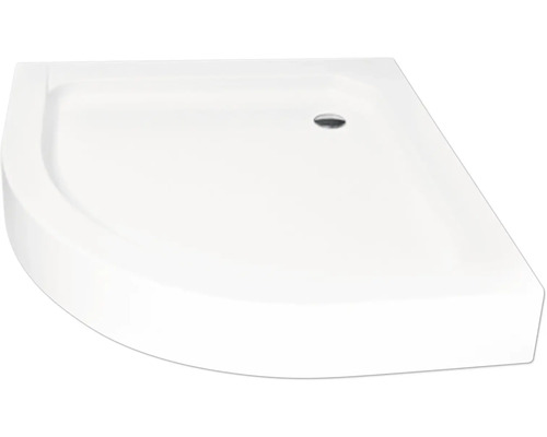 Bílá sprchová vanička rohový tvar