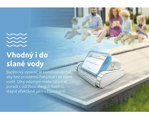 Automatický čistič bazénů pro slanou vodu