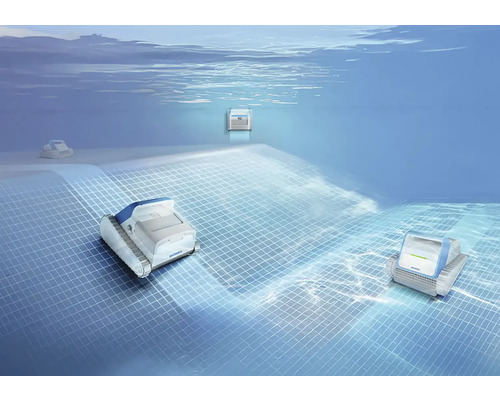 Čisticí robot na bazény pod vodou