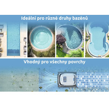 Čistič bazénů vhodný pro různé typy a povrchy bazénů