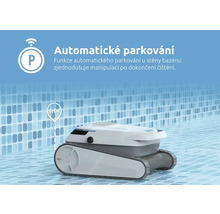 Čisticí robot pro bazény s funkcí automatického parkování na okraji bazénu