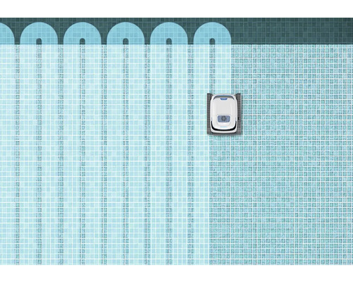 Bazén s čisticím robotem