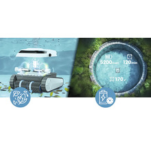 Čisticí robot pro bazény s baterií a funkcí čištění listí