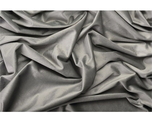 Detail šedé sametové látky