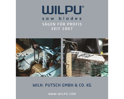 Pilové listy Wilpu pro profesionály používané při řezání obrobků