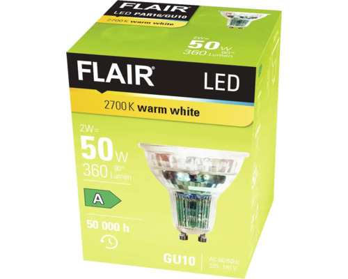 Balení LED žárovky Flair s paticí GU10