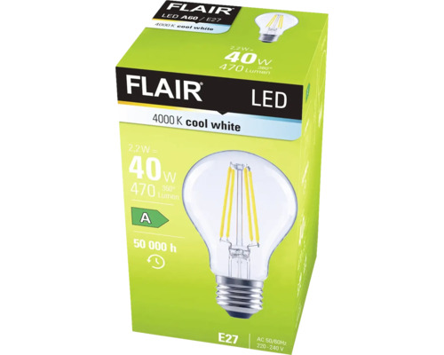 Balení LED žárovky Flair s paticí E27