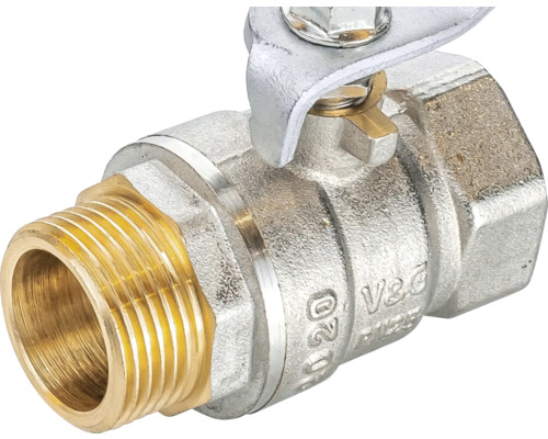 Kovový kulový kohout se závitovým připojením a pákovou rukojetí