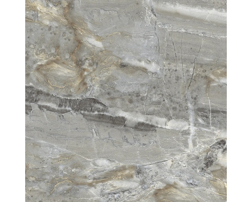 Detail šedé dlaždice s mramorovým vzhledem.