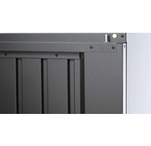Plechový zahradní domek Biohort HighLine HS 134 x 254 cm tmavě šedý metalický