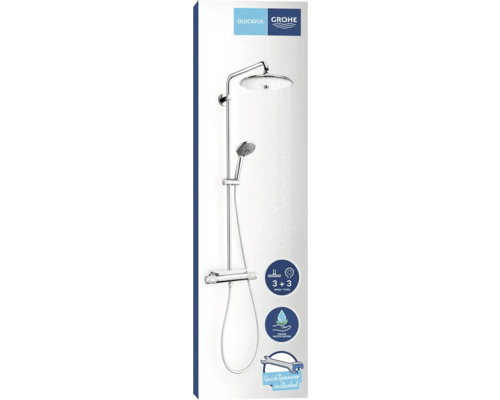 Sprchový systém Grohe Quickfix s hlavovou a ruční sprchou