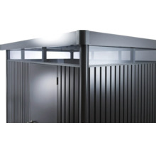 Box na popelnice s dveřmi a okny