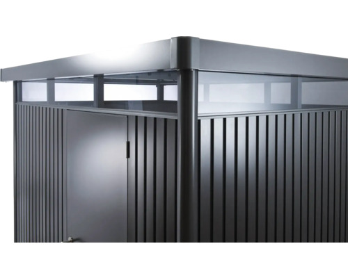 Box na popelnice s dveřmi a okny