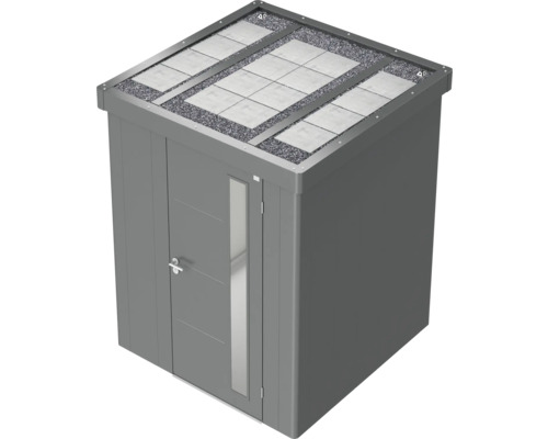 Zahradní skříň s střechou, dveřmi a oknem