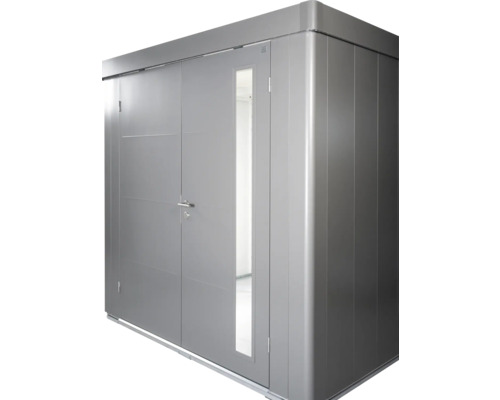 Kovová skříň na nářadí s dveřmi a oknem