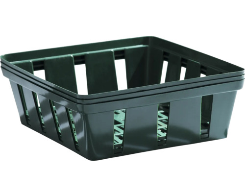 Plastový koš čtvercového tvaru s perforovanými stěnami