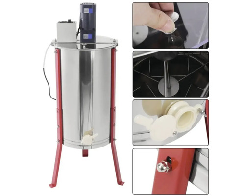 Medomet s elektrickým pohonem a nerezovou nádobou