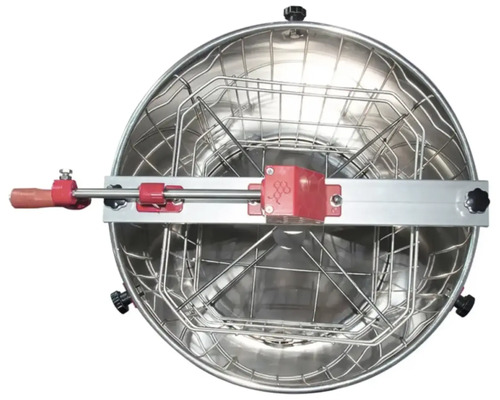 Nerezový medomet s ručním pohonem shora