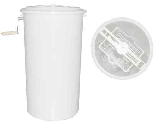 Ždímačka prádla s ruční klikou a víkem