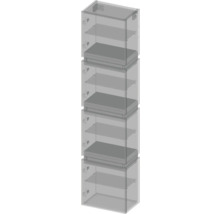 Koupelnová skříňka vysoká Devo Viva 2.0 levá ořechovec přírodní 40 x 170 x 26 cm VV2-S4D3SL40x26-P71