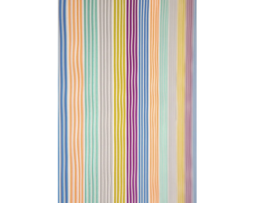 Dekorativní sprchový závěs s barevnými svislými pruhy