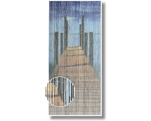 Závěs z bambusových korálků s motivem zvířat