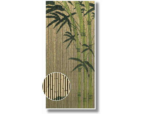 Bambusový závěs s motivem bambusových listů