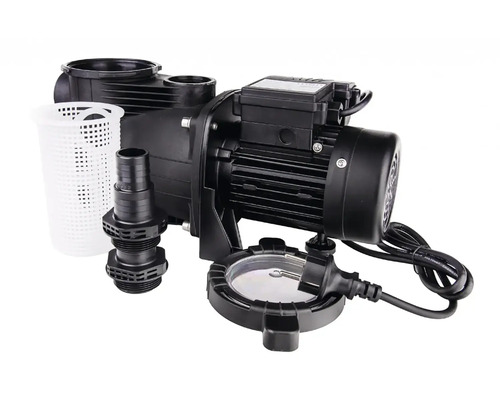 Bazénové čerpadlo s předfiltrem, různými přípojkami a napájecím kabelem