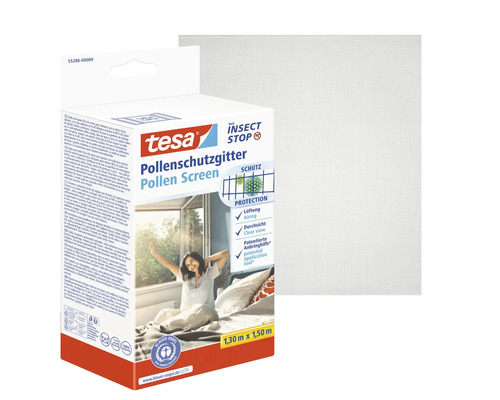 Tesa mřížka proti pylu k zastřižení, včetně ochrany proti hmyzu