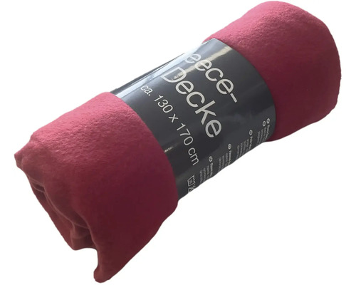 Srolovaná fleecová deka, přibližně 130 x 170 centimetrů