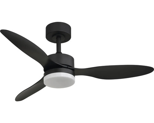 Stropní ventilátor se třemi lopatkami a integrovanou lampou