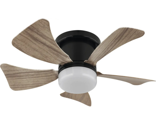 Stropní ventilátor s pěti lopatkami a integrovanou lampou