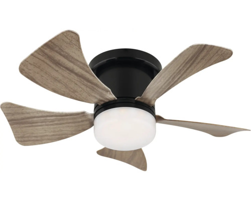 Stropní ventilátor s pěti lopatkami a integrovaným osvětlením